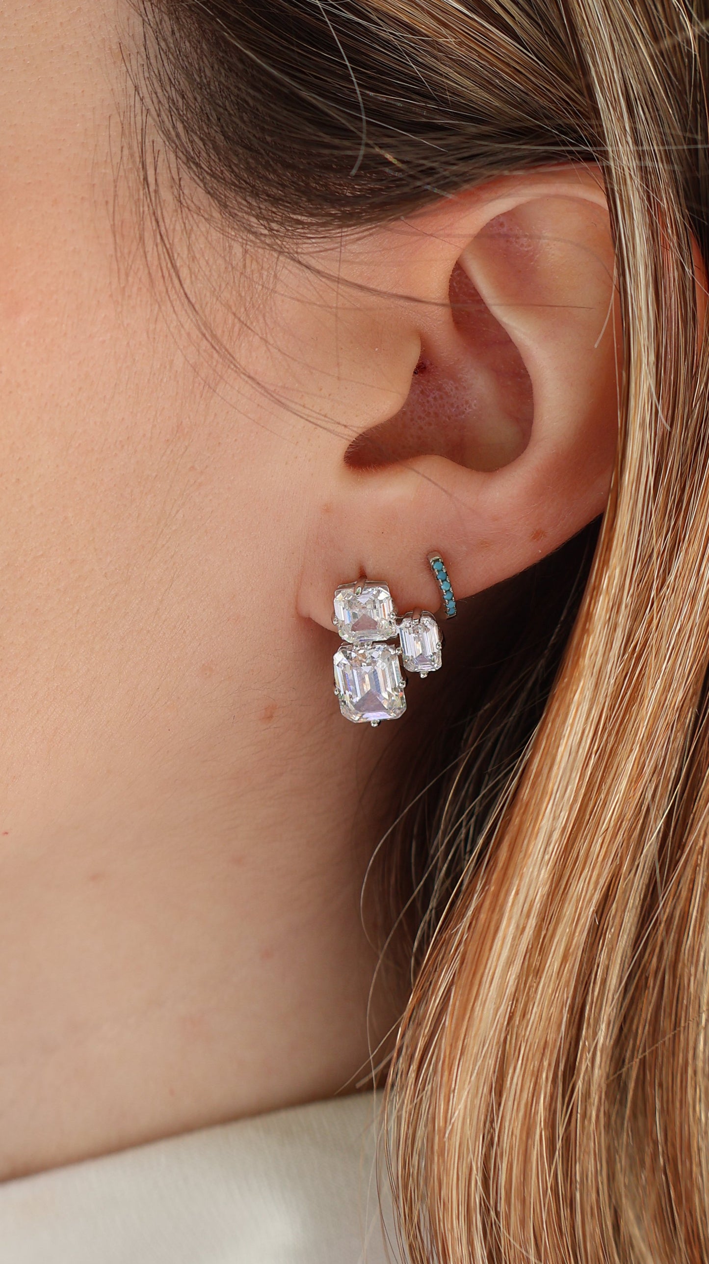 Aretes brillantes cluster