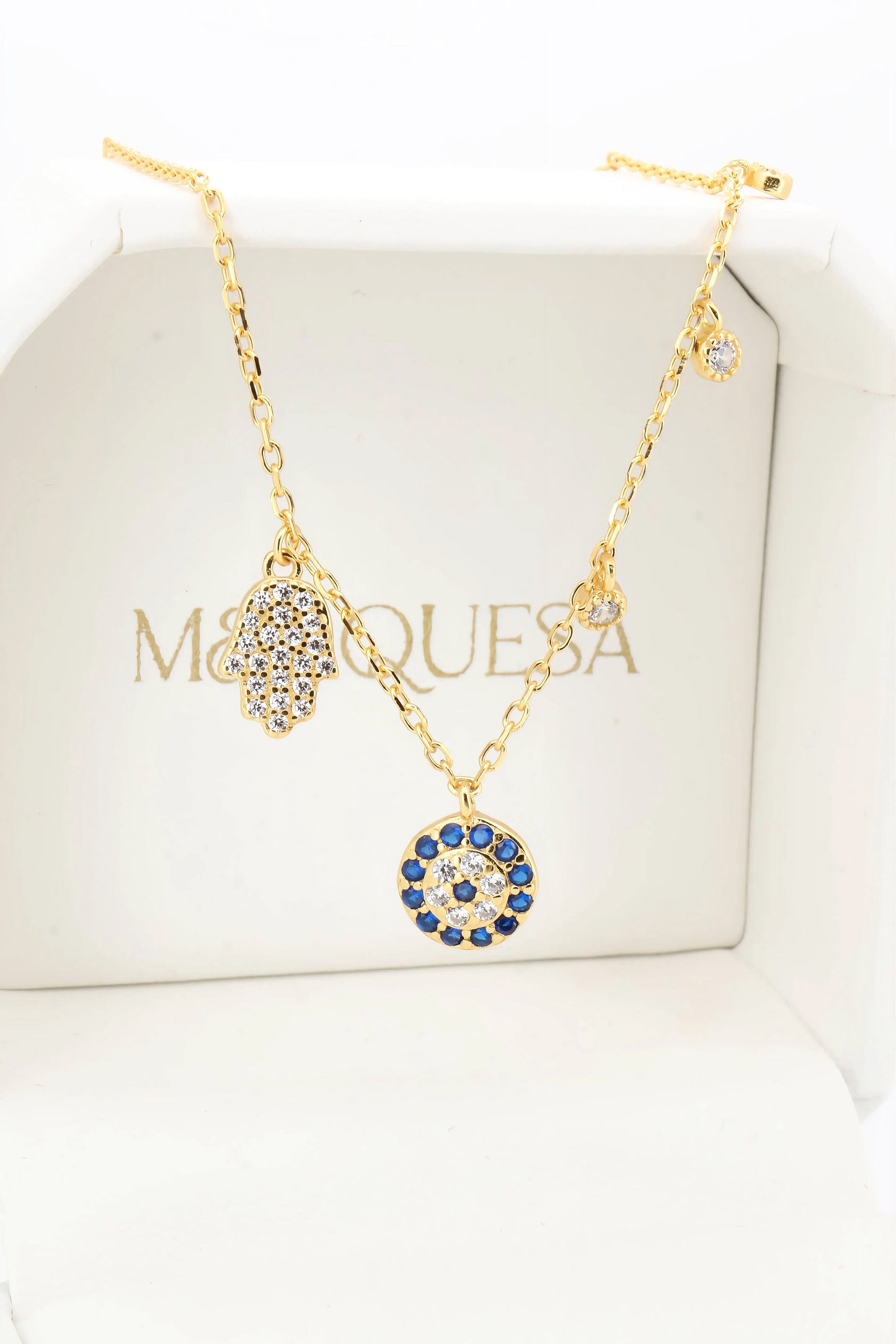 Collar Hamsa evil eye