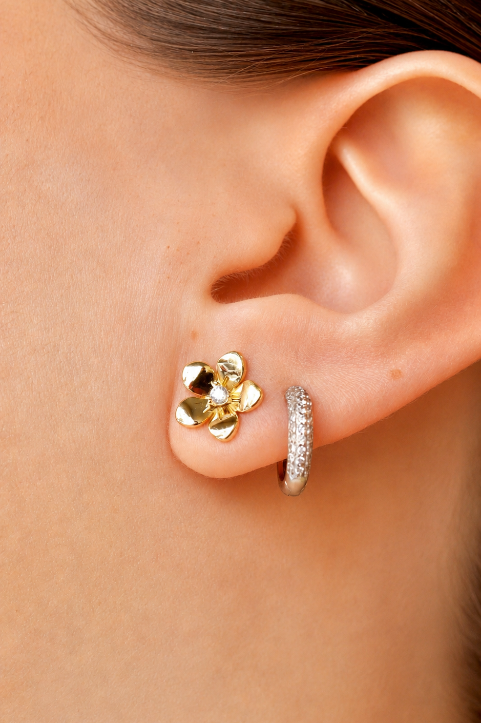 Aretes Flor del sol
