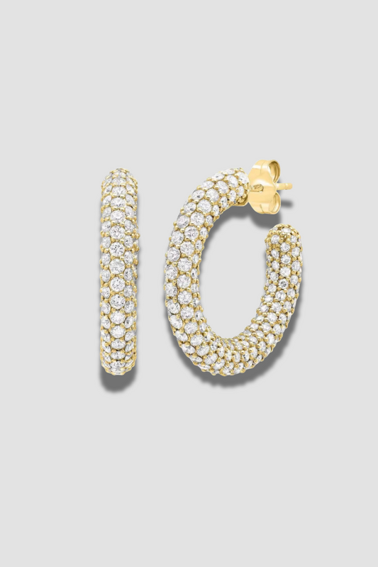 Arracadas Pavé chunky
