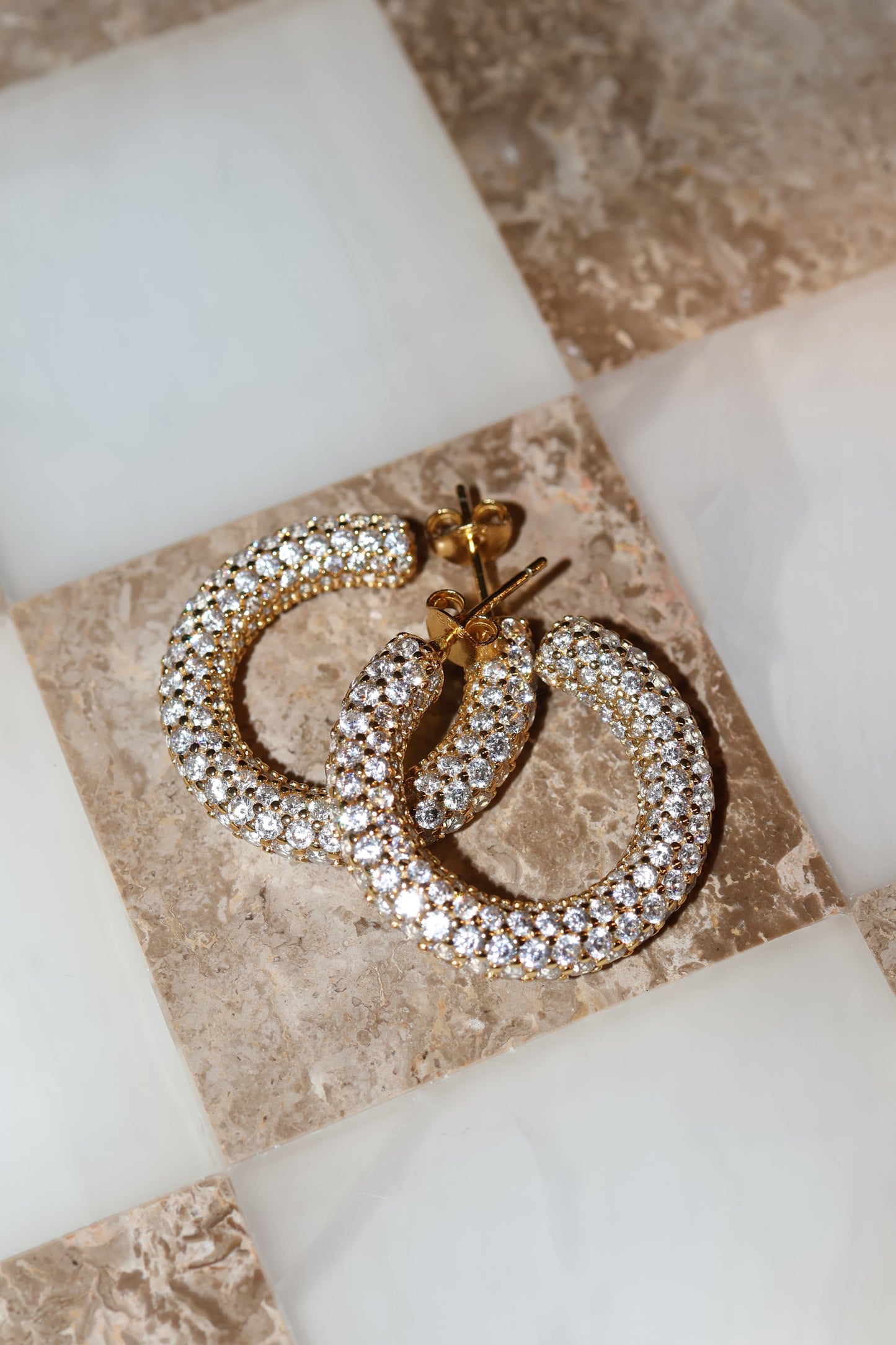 Arracadas Pavé chunky